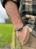 Leather adjustable Gemstone bracelets