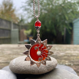 Red Carnelian Star necklace