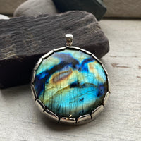 Large Labradorite Pendant
