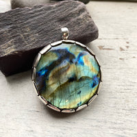 Large Labradorite Pendant