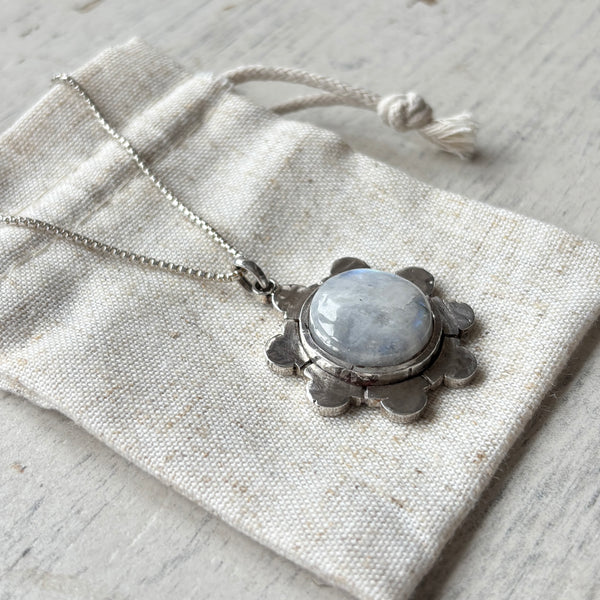 Rainbow Moonstone Flower
