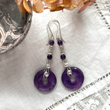 Moss Agate Long Earrings