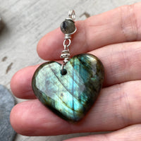 Labradorite Heart necklace