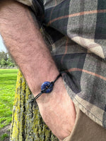Selection of Leather adjustable Gemstone bracelets
