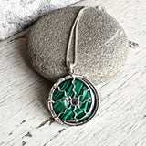 Malachite eclipse necklace