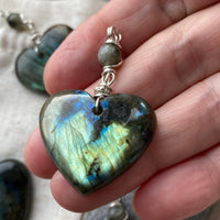 Labradorite Heart necklace