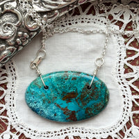 Chrycocolla Azurite choker