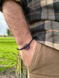 Selection of Leather adjustable Gemstone bracelets