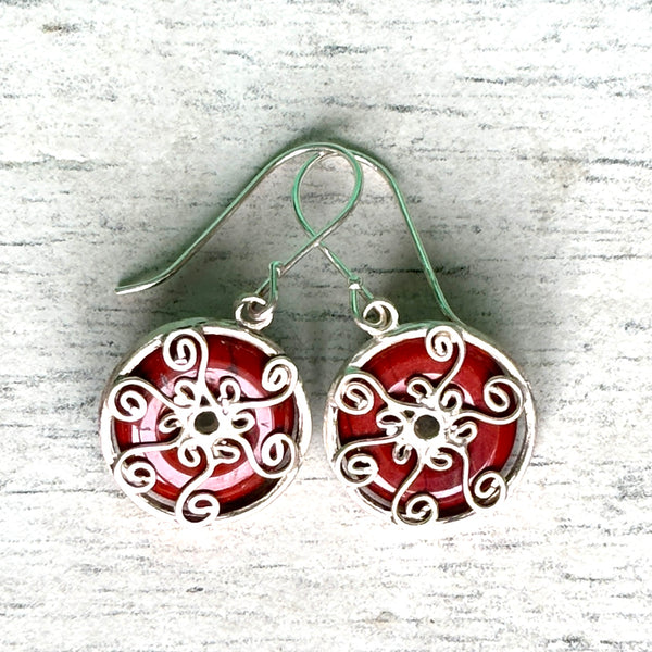red Jasper Venus Earrings