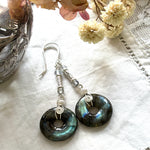 Labradorite earrings