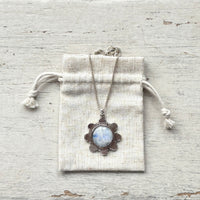Rainbow Moonstone Flower