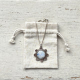 Rainbow Moonstone Flower