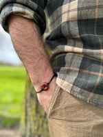 Selection of Leather adjustable Gemstone bracelets