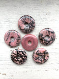Rhodonite pendants