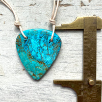 Chrycocolla Turquoise choker pendant