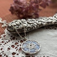 Blue Lace Agate Venus necklace