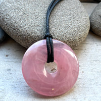 Large Rose Quartz Pendant
