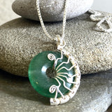 Green Aventurine Lyra necklace