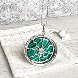 Malachite eclipse necklace