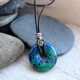 Azurite & Malachite pendant