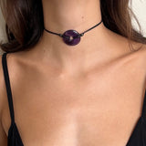 Choker necklaces 30mm stone