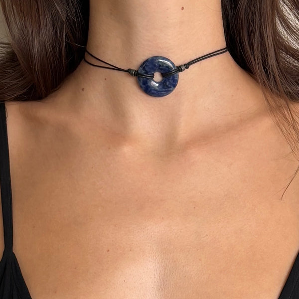 Choker necklaces 30mm stone