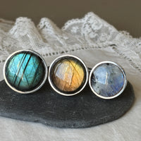 Labradorite Silver Rings