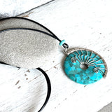 Arizona Turquoise Lyra pendant