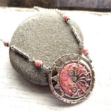 Rhodocrosite eclipse choker set