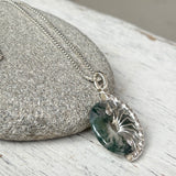 Moss Agate Lyra Necklace