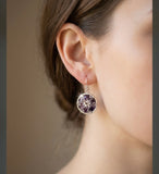 Amethyst Venus earrings