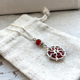 Carnelian Sun necklace