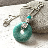 Amazonite pendant