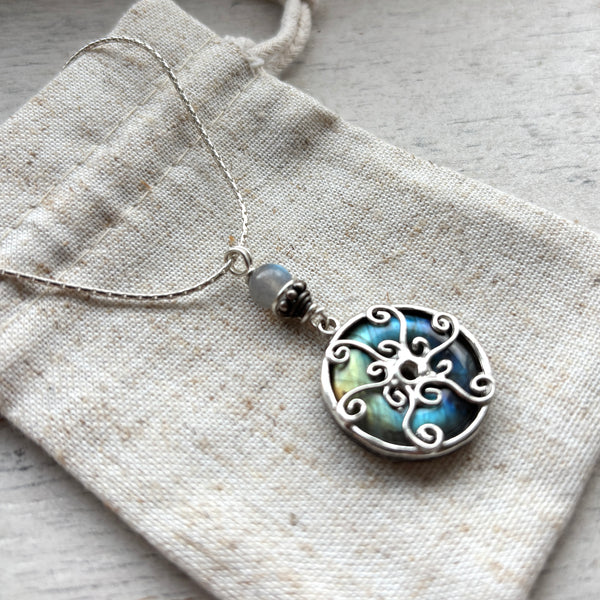 Labradorite venus necklace