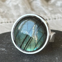 Labradorite Silver Rings