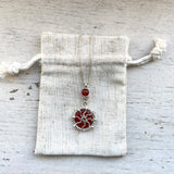 Carnelian Sun necklace