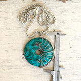Arizona Turquoise Lyra pendant