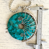 Arizona Turquoise Lyra pendant