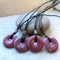 Rhodonite pendants