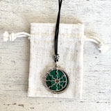 Malachite eclipse necklace