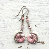 Rhodocrosite eclipse choker set