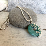 Large Jade Lyra Pendant