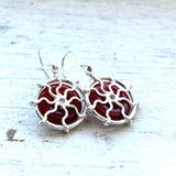 Red Carnelian Sun earrings