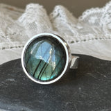 Labradorite Silver Rings