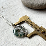 Moss Agate Lyra Necklace