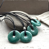 Amazonite Spiral Rock pendant