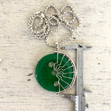 Large Jade Lyra Pendant