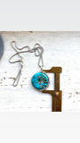 Chrycocolla Lyra necklace
