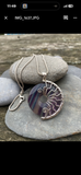 Flourite Lyra necklace