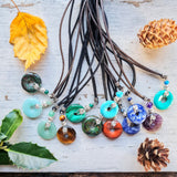 Small Spiral Rock pendants